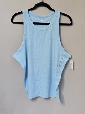 GAP Ribbed Tank Top in Light Blue